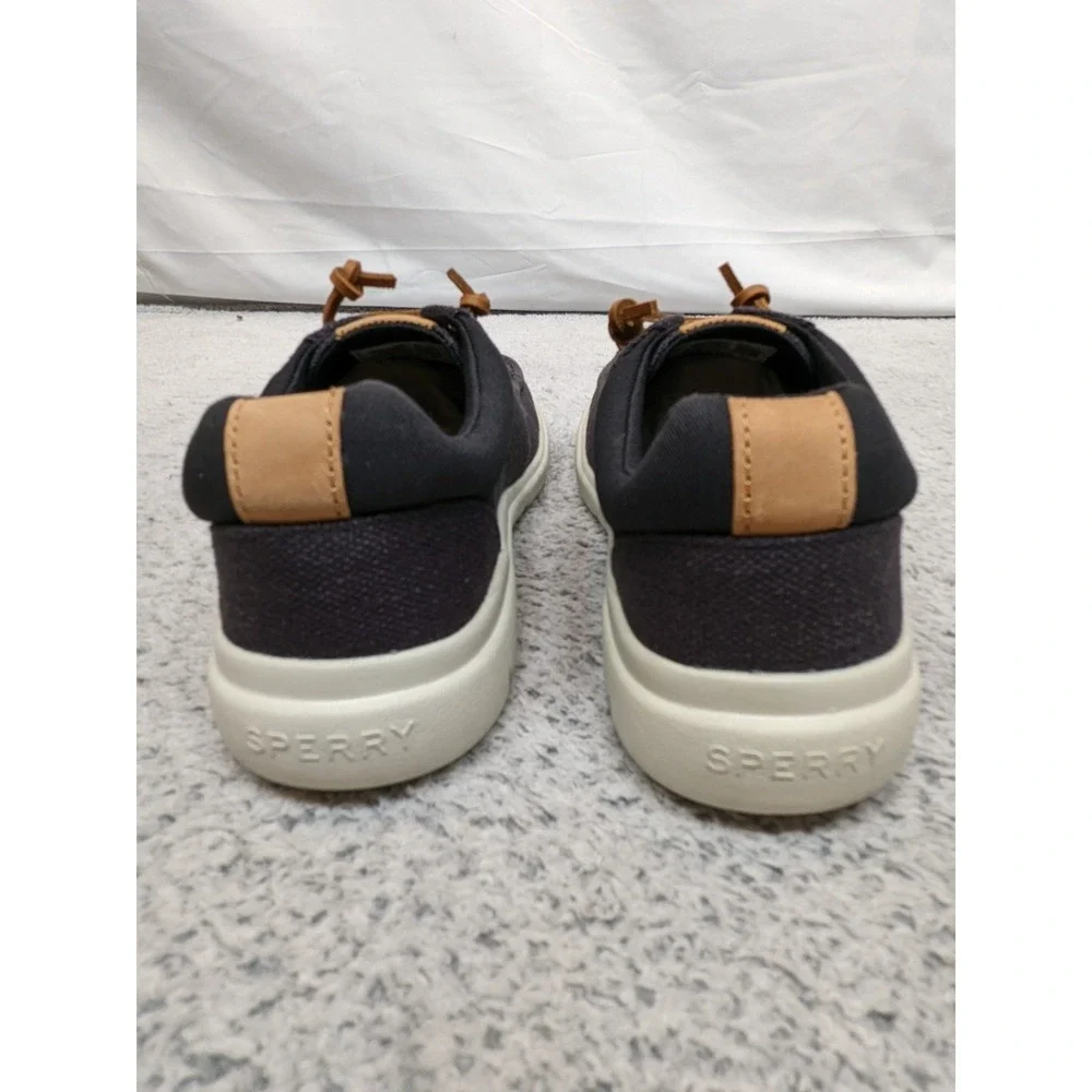 Sperry Captain Moc Hemp Slip-On Boat Shoes Sneakers Black‎ Men's 5.5M
